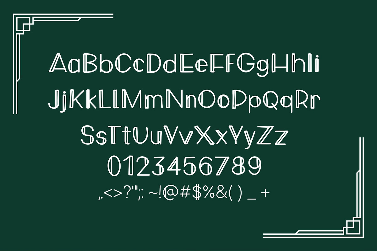 Art Deco Hand Drawn Font Berlin Sans, a Font by Honey Island Studio (Photo 2 of 11)