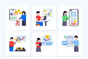 Online Payment Illustrations, a Background Graphic by Brickclay (Thumbnail 7 of 8)