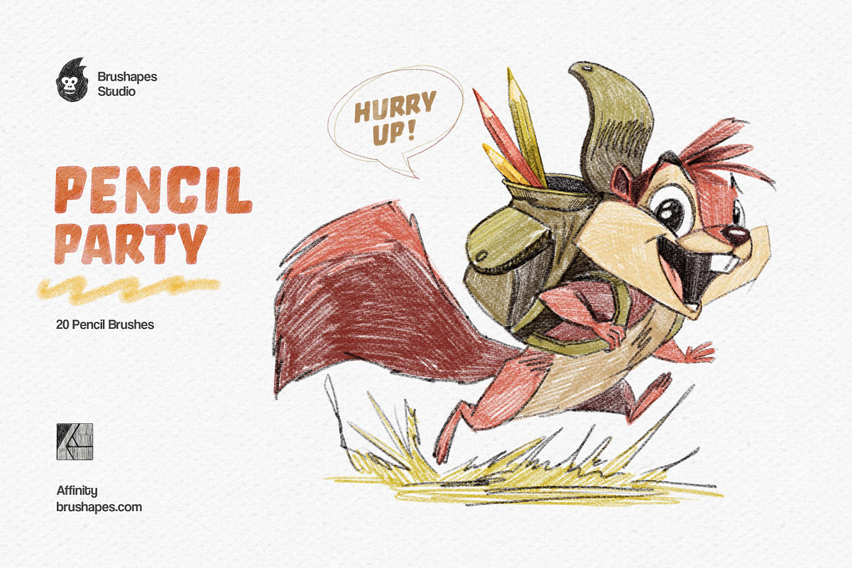 Pencil Party Affinity Brushes, a Brushes & More by brushapes.com (Photo 1 of 10)