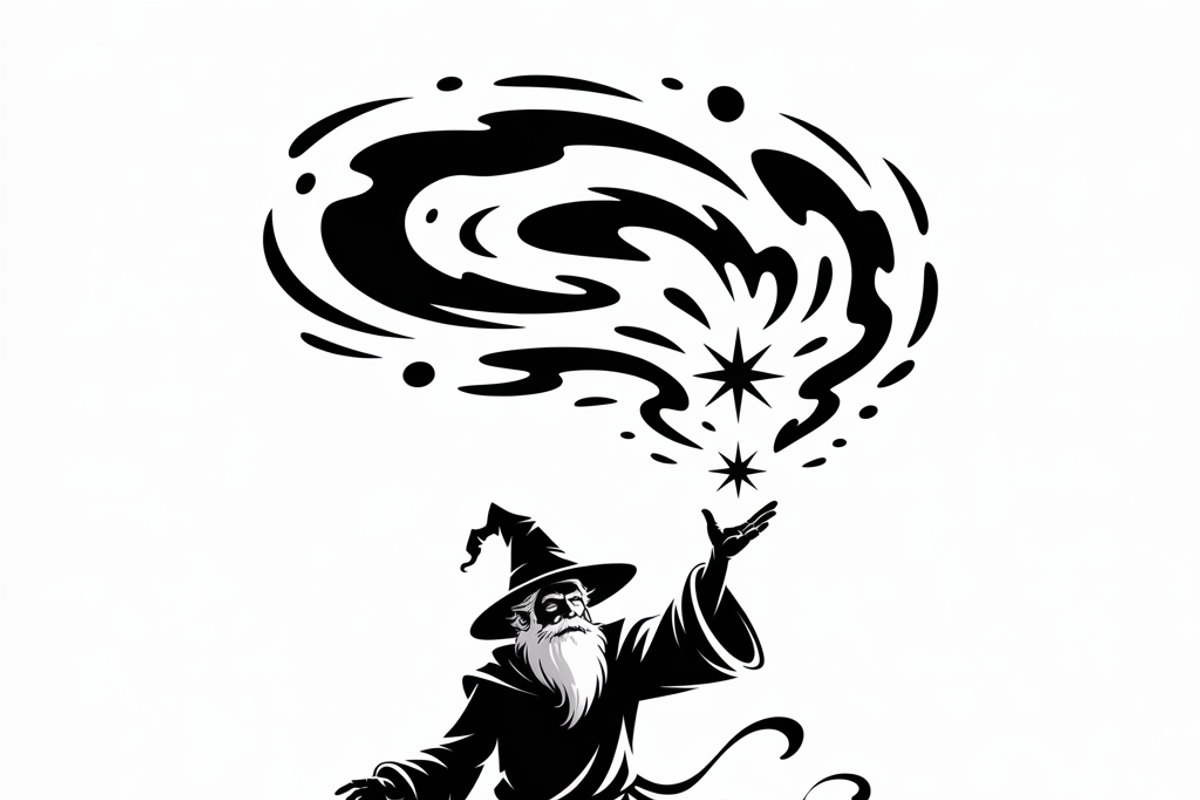 silhouette a mysterious wizard, an Illustration by Amazin_art (Photo 10 of 19)