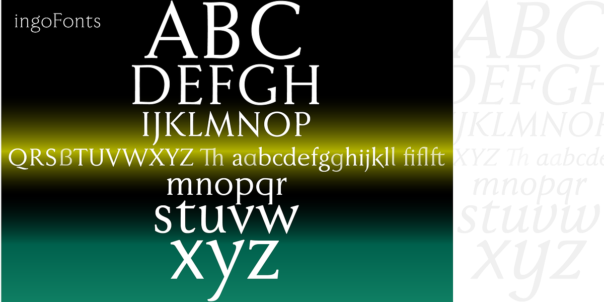 Faber Serif Pro, a Serif Font by ingoFonts (Photo 2 of 9)
