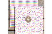 Unicorn Digital Papers & Clipart, a Pattern Graphic by JennyL Designs (Thumbnail 3 of 6)