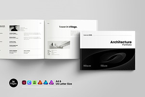 Architecture Portfolio Template, a Brochure Template by Spark_Creative