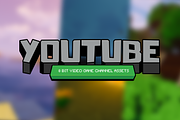 YouTube 8-Bit Gaming Channel Assets, a Social Media Template by IFBdesign (Thumbnail 1 of 4)