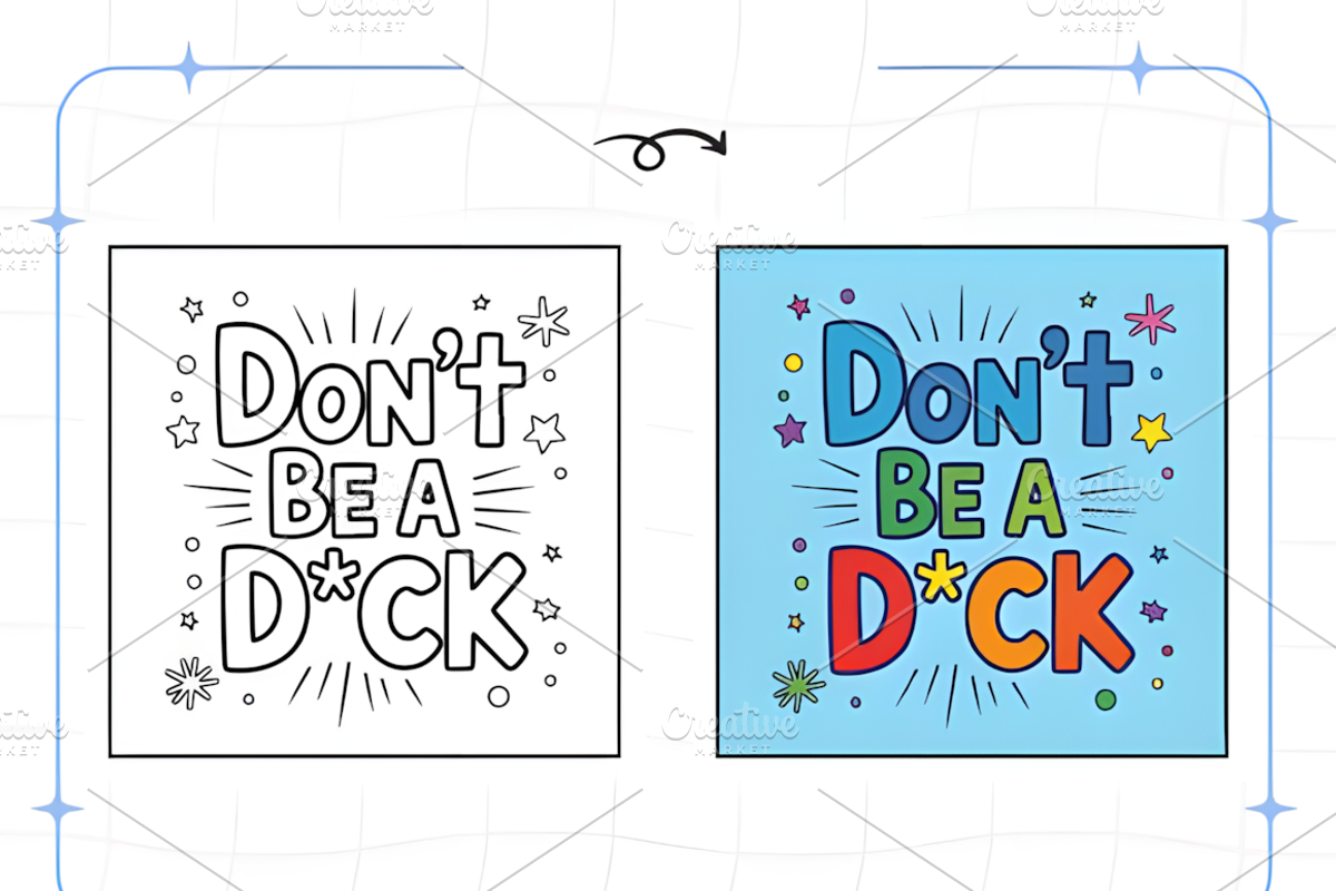 Naughty Swear Word Coloring Book, a Decorative Illustration by Ink Gallery (Photo 5 of 9)
