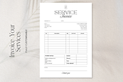 Service Invoice Canva Template, a Stationery Template by Tabitha Emma (Thumbnail 1 of 6)