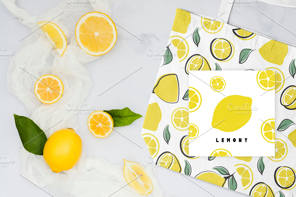 Summer Font and Lemons Pack preview 2