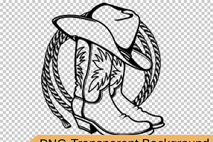 Cowboy Boots, Hat Cowboy Lasso Svg