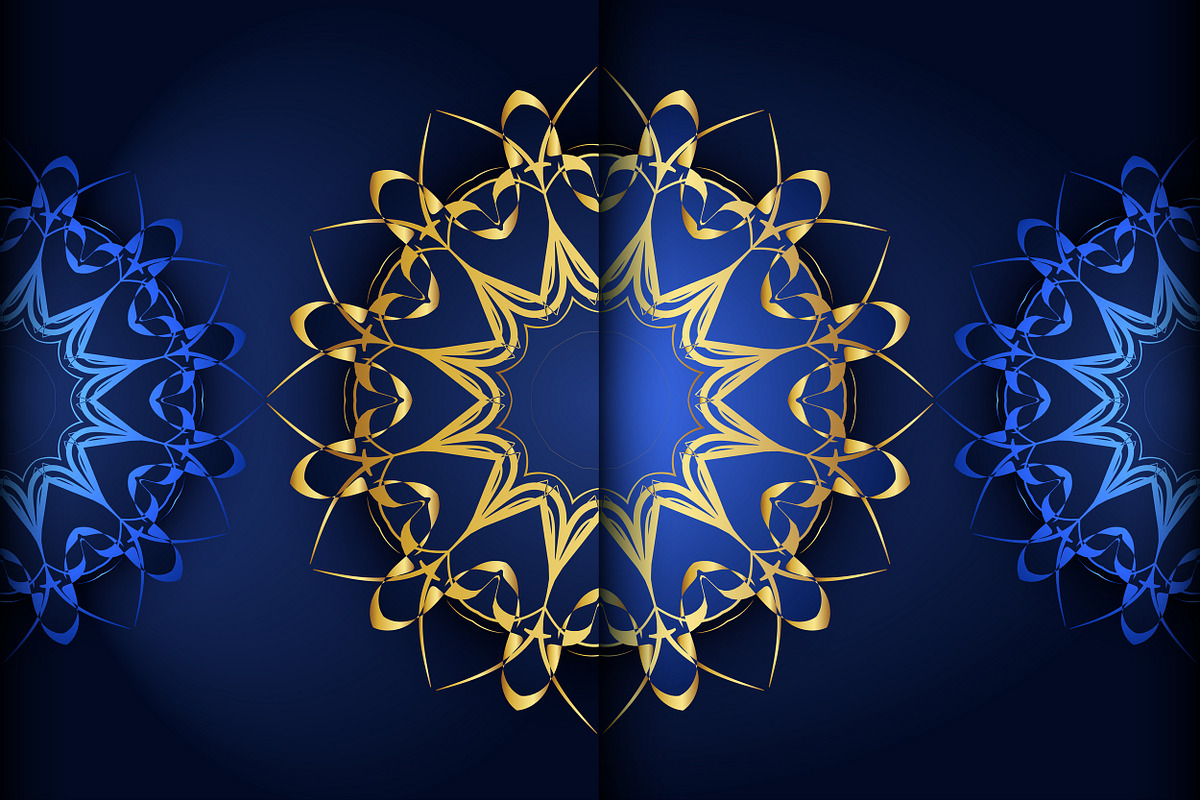 Mandala Oriental Floral art Bundle, a Background Graphic by NJ Himel (Photo 55 of 97)