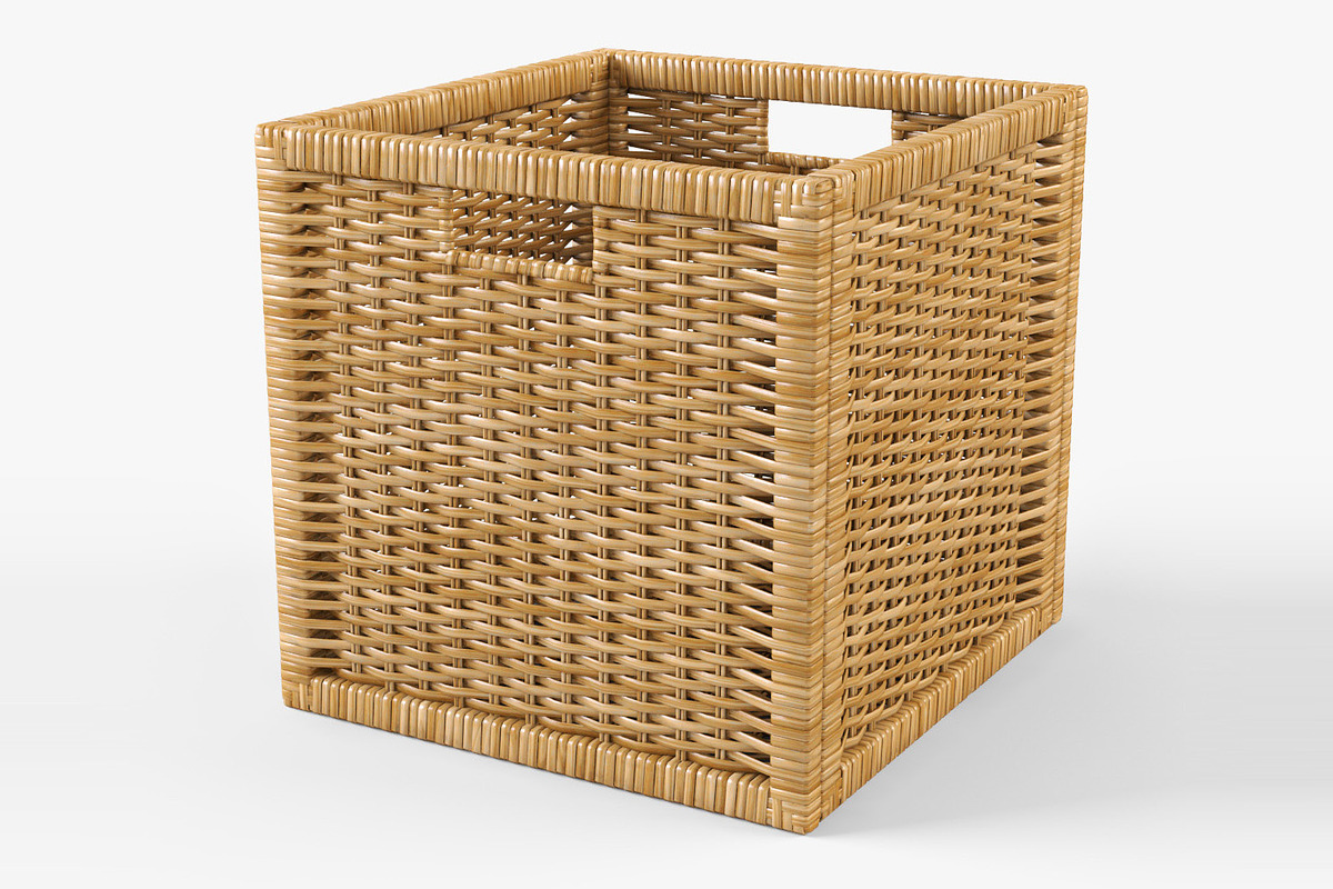 Rattan Basket Ikea Branas Natural, an Object 3D Model by Markelos (Photo 1 of 10)