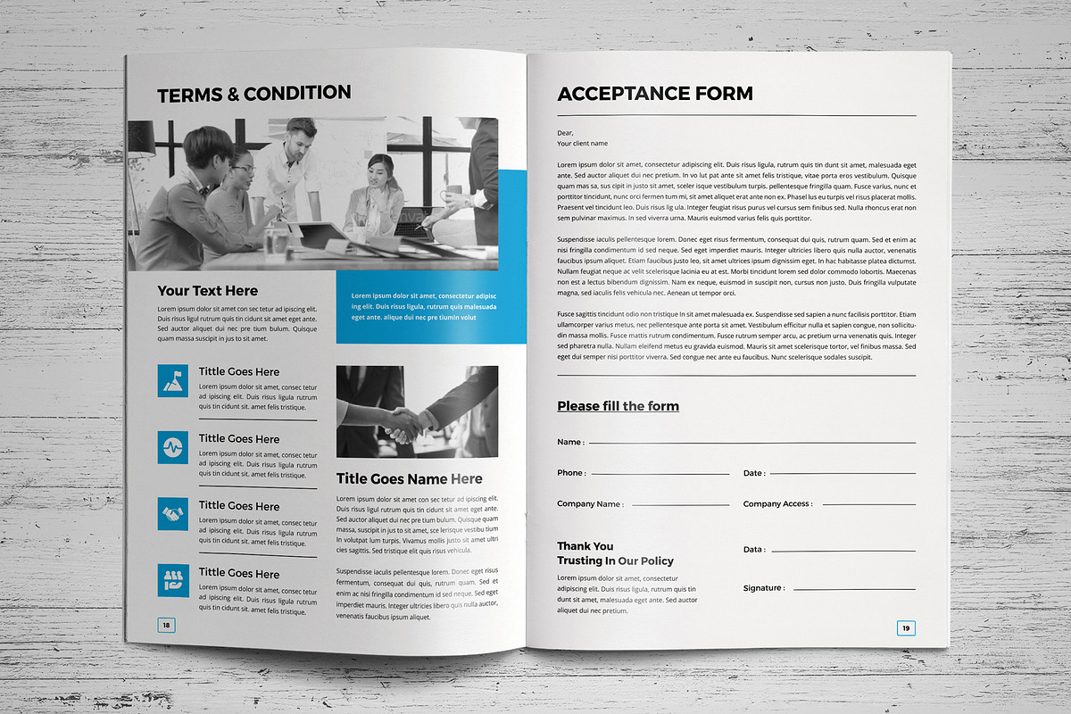Project Proposal Template V8, a Stationery Template by JanySultana (Photo 10 of 12)
