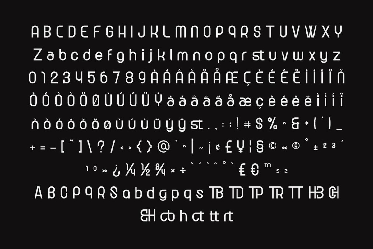 Romanine Pro Modern Typeface, a Sans Serif Font by Artiveko (Photo 2 of 8)