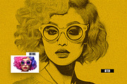 Pop Art Photo Effect, a Layer Style Add-On by iDoodle Studio (Thumbnail 3 of 5)