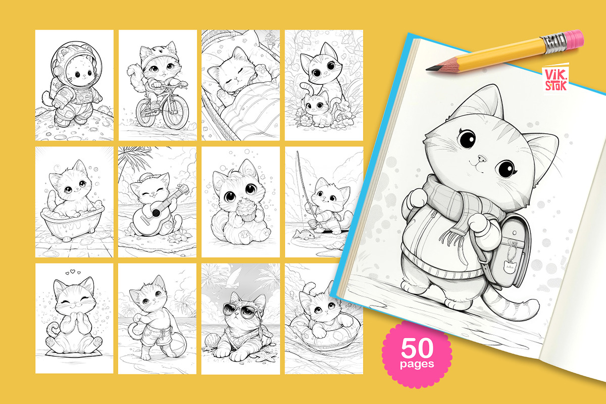 Animal Coloring Pages for Kids, an Animal Illustration by vik.stock (Photo 15 of 17)