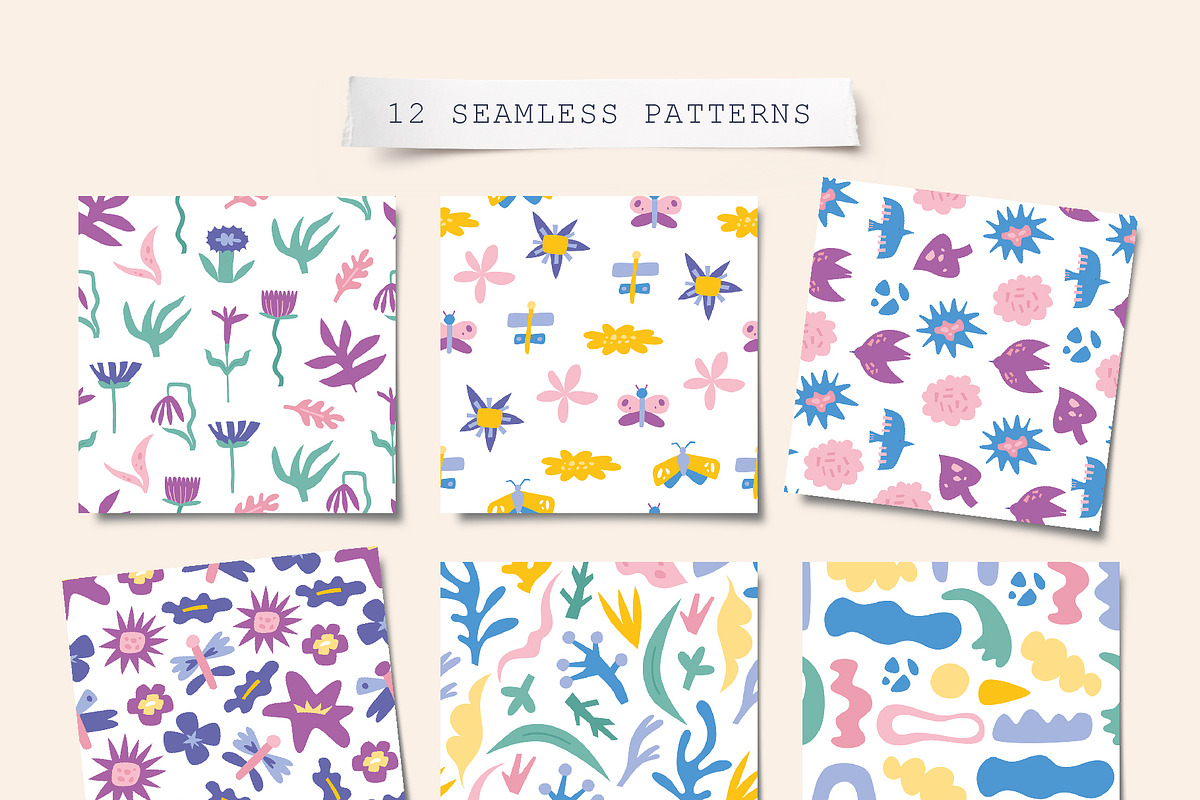 Spring Garden | Clipart + patterns, a Decorative Illustration by katieromanoff_art (Photo 9 of 19)