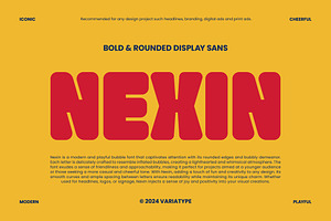 Nexin Bold & Rounded Display Sans