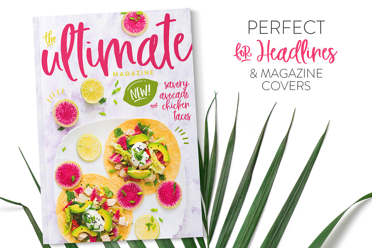 Fresh Picked Watercolor & Font Kit, a Font by Callie Rian & Co. (Photo 11 of 15)