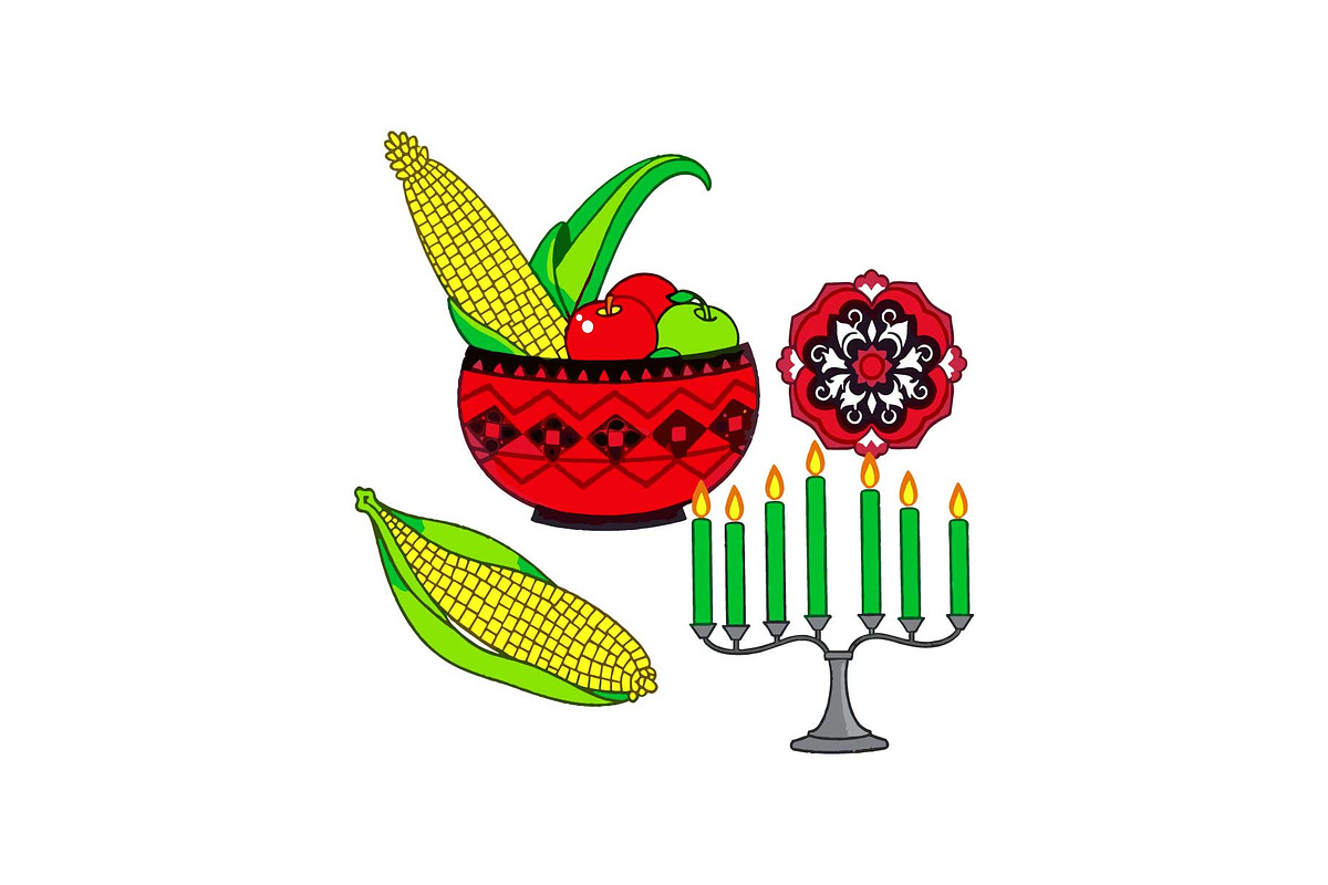 Festive Kwanzaa & Hanukkah Icon Set, an Object Graphic by yasushie (Photo 12 of 16)