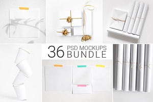 36 Minimalist Mockup Bundle