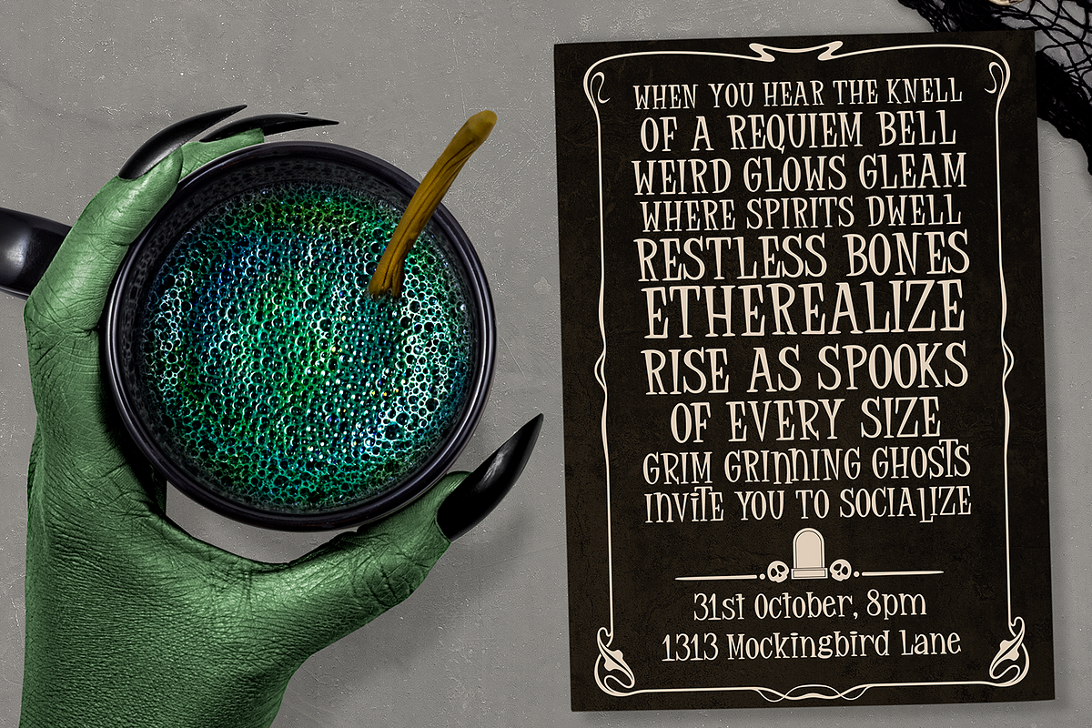 Grumbledook - a grumbly typeface, a Font by Amber Nest Design (Photo 3 of 8)