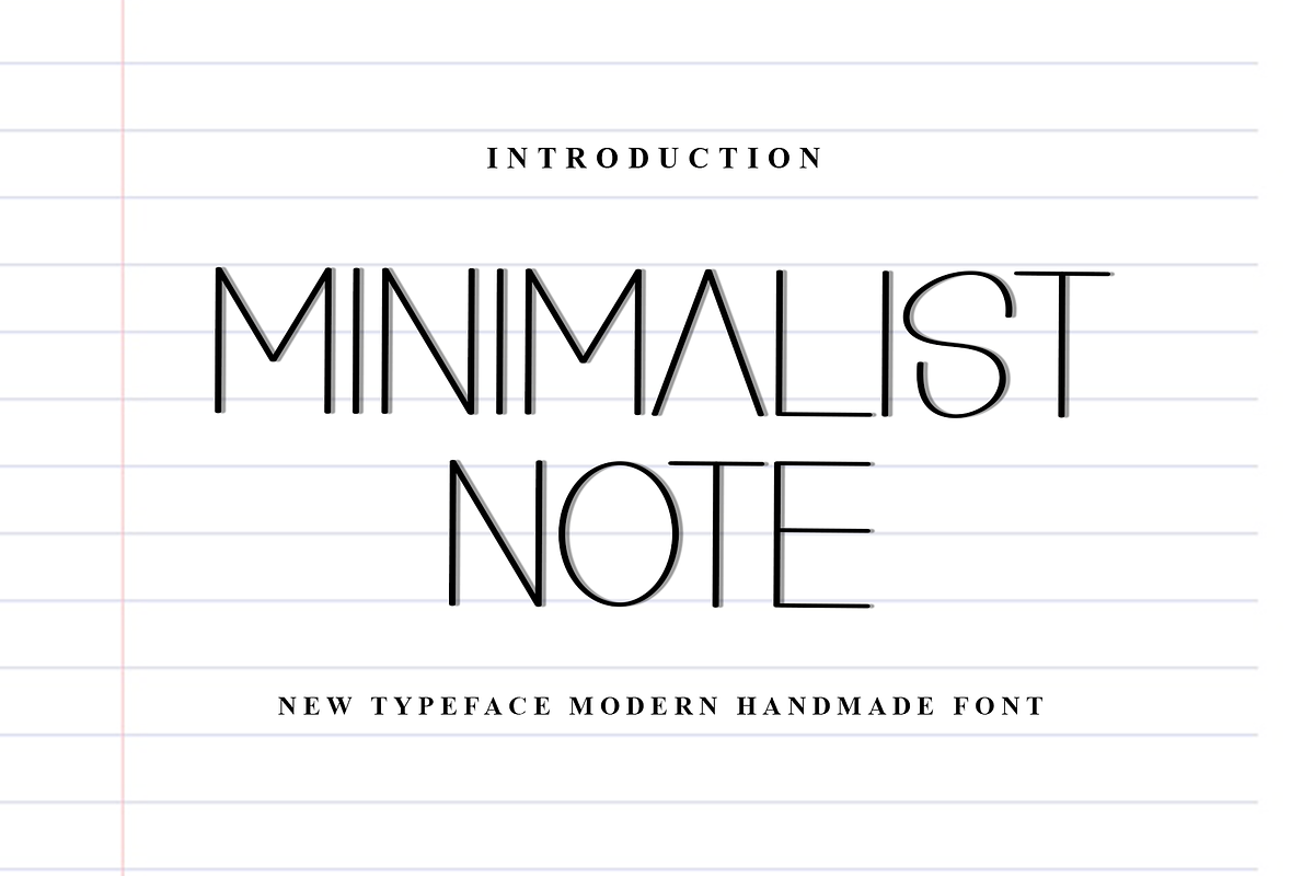 Minimalist Note, a Sans Serif Font by InermediaSTUDIO (Photo 1 of 8)