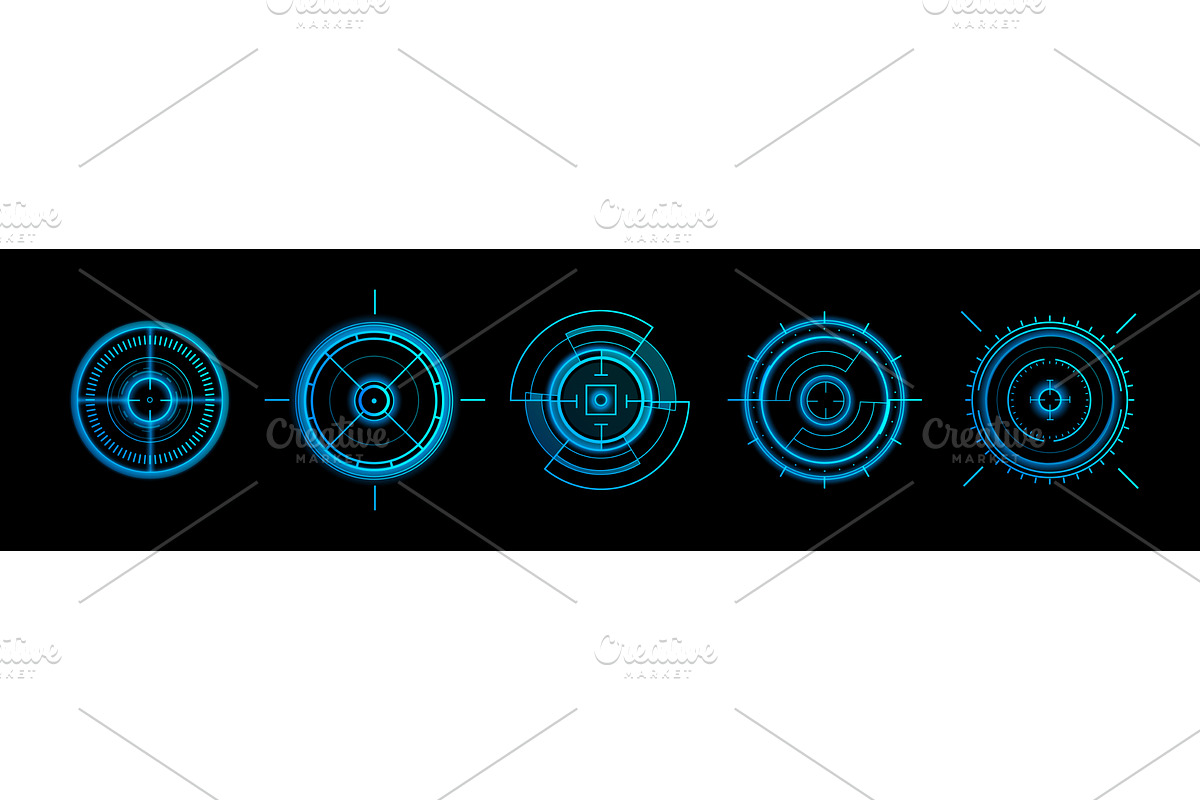 Futuristic HUD target interface, a Technology Illustration by art PVP - market