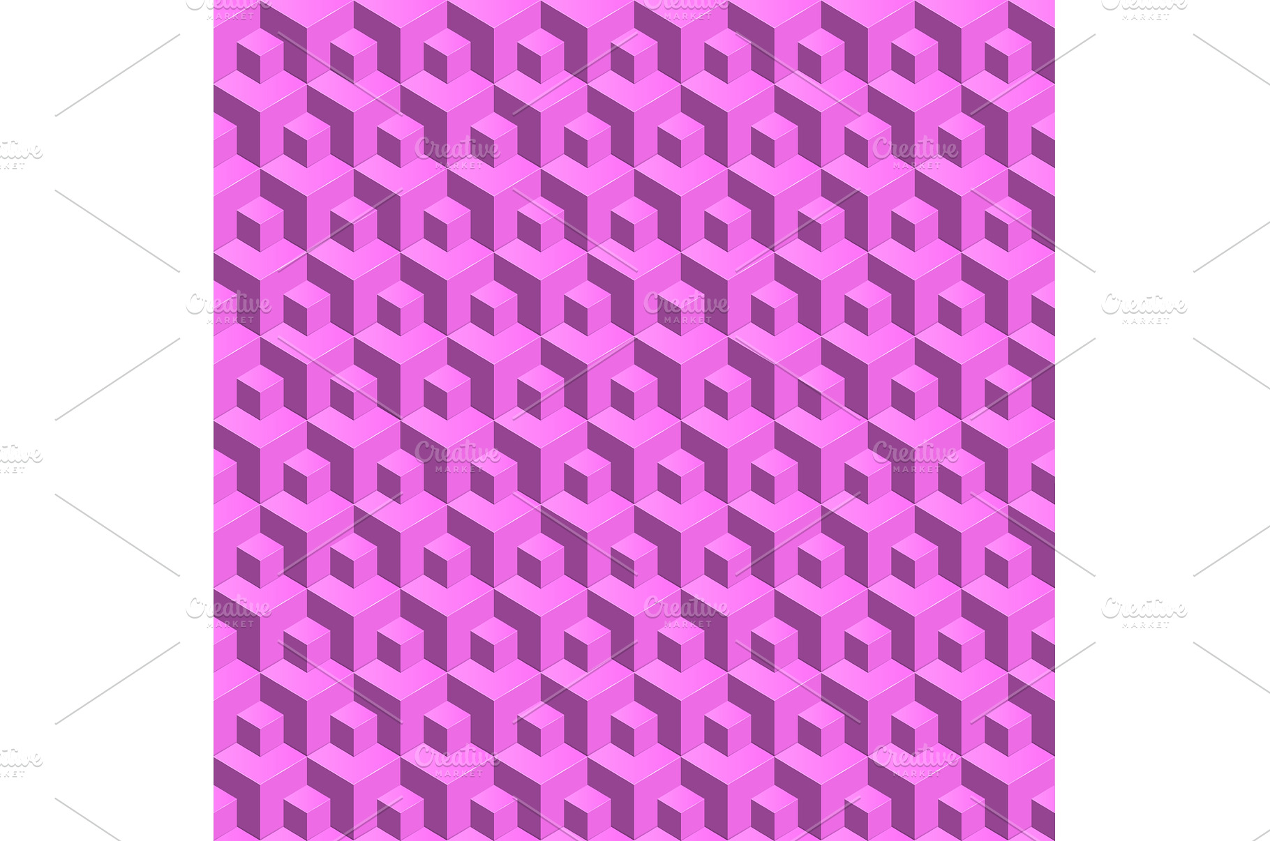 Abstract pink 3D geometric cubes, a Holiday Photo by piter.goskov