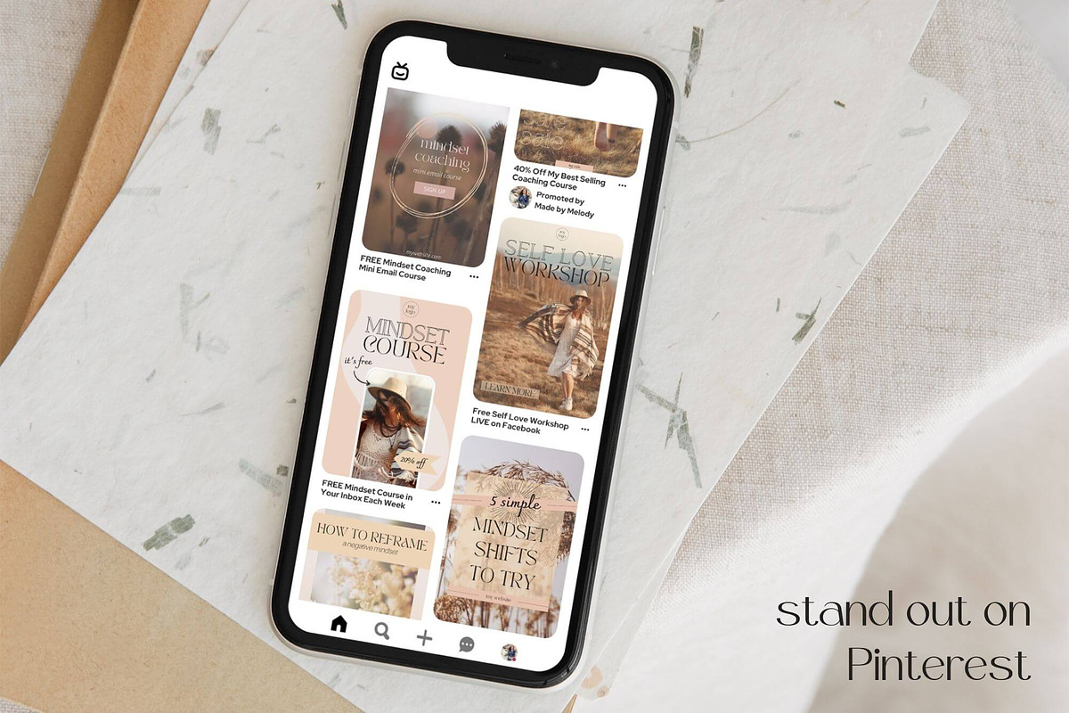 Coaching Canva Pinterest Templates, a Social Media Template by Made by Melody (Photo 7 of 8)
