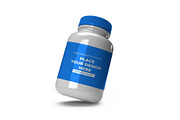 Medicine Bottle Mockup Template Set, a Packaging Mockup by DesignRushMarket (Thumbnail 7 of 11)