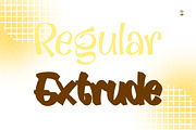 Festiga - Modern Display Extrude, a Handwritten Font by haniefart (Thumbnail 2 of 12)