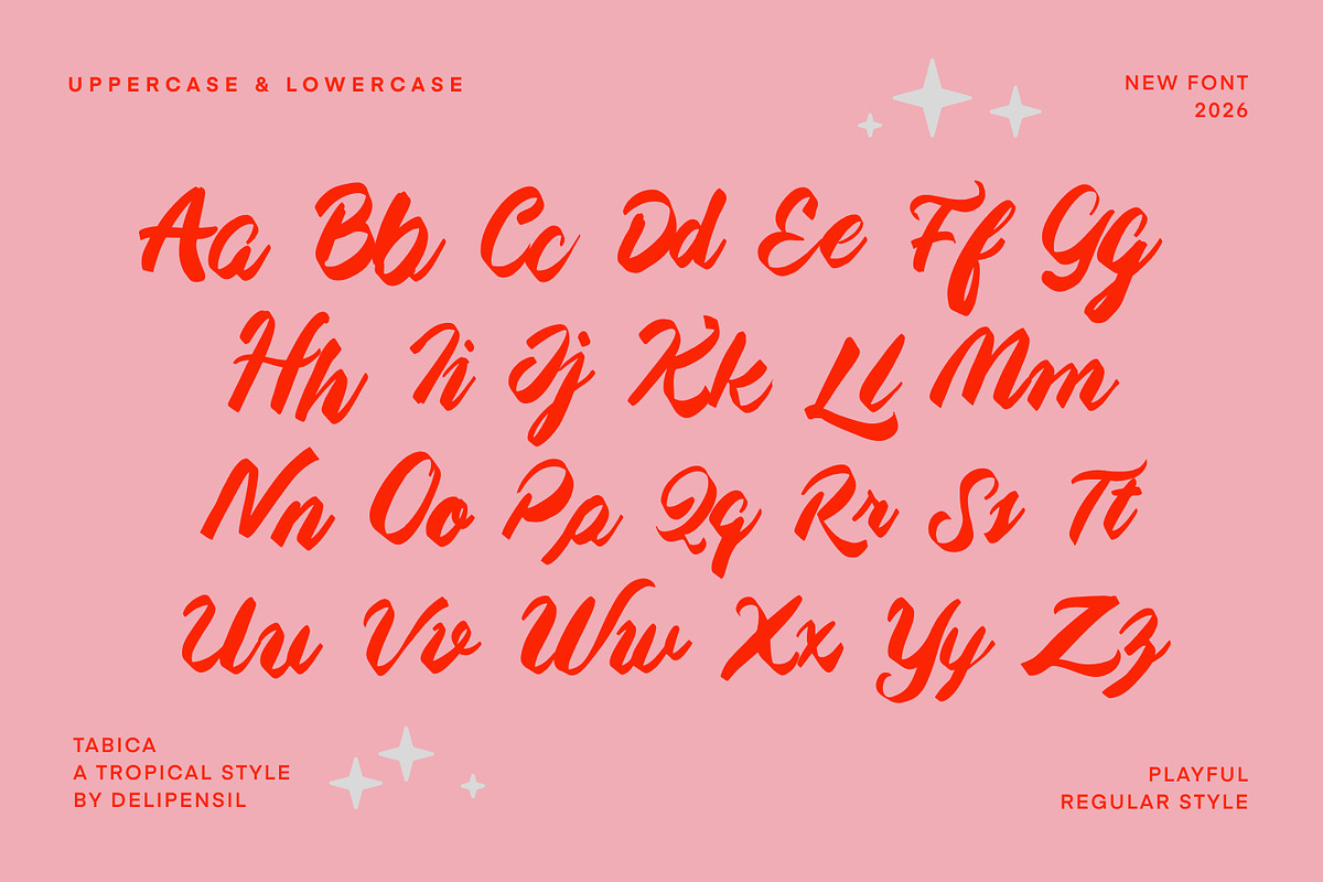 Tabica - A Tropical Handwriting Type, a Handwritten Font by delipensil (Photo 6 of 8)