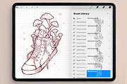 Magic Mushroom Procreate Stamp Brush, a Brush Add-On by TheDoodleSweets (Thumbnail 2 of 5)