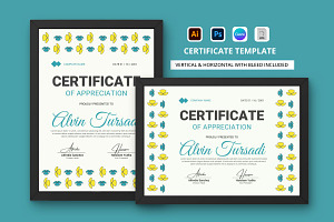 Certificate of Appreciation Template, a Print Template by twinstd