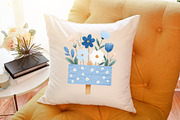 Blue Cottage Charm Clipart Set, an Illustration by Sublimation Artist (Thumbnail 6 of 6)