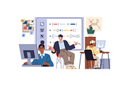 School teachers in classrooms set, an Education Illustration by PaperTrident (Thumbnail 9 of 23)
