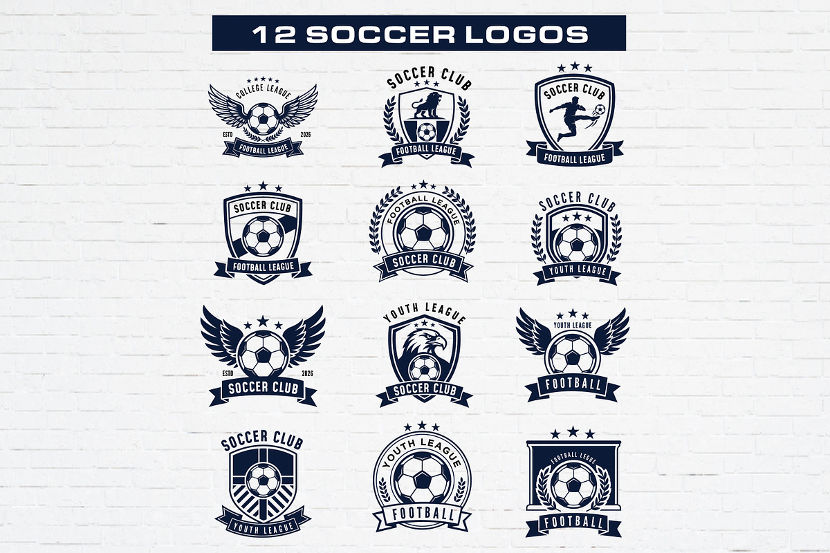 Soccer Team Logo Bundle Emblem, a Branding & Logo Template by Guavanaboy (Photo 1 of 3)