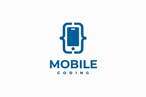 Mobile Coding Logo, a Branding & Logo Template by yopie