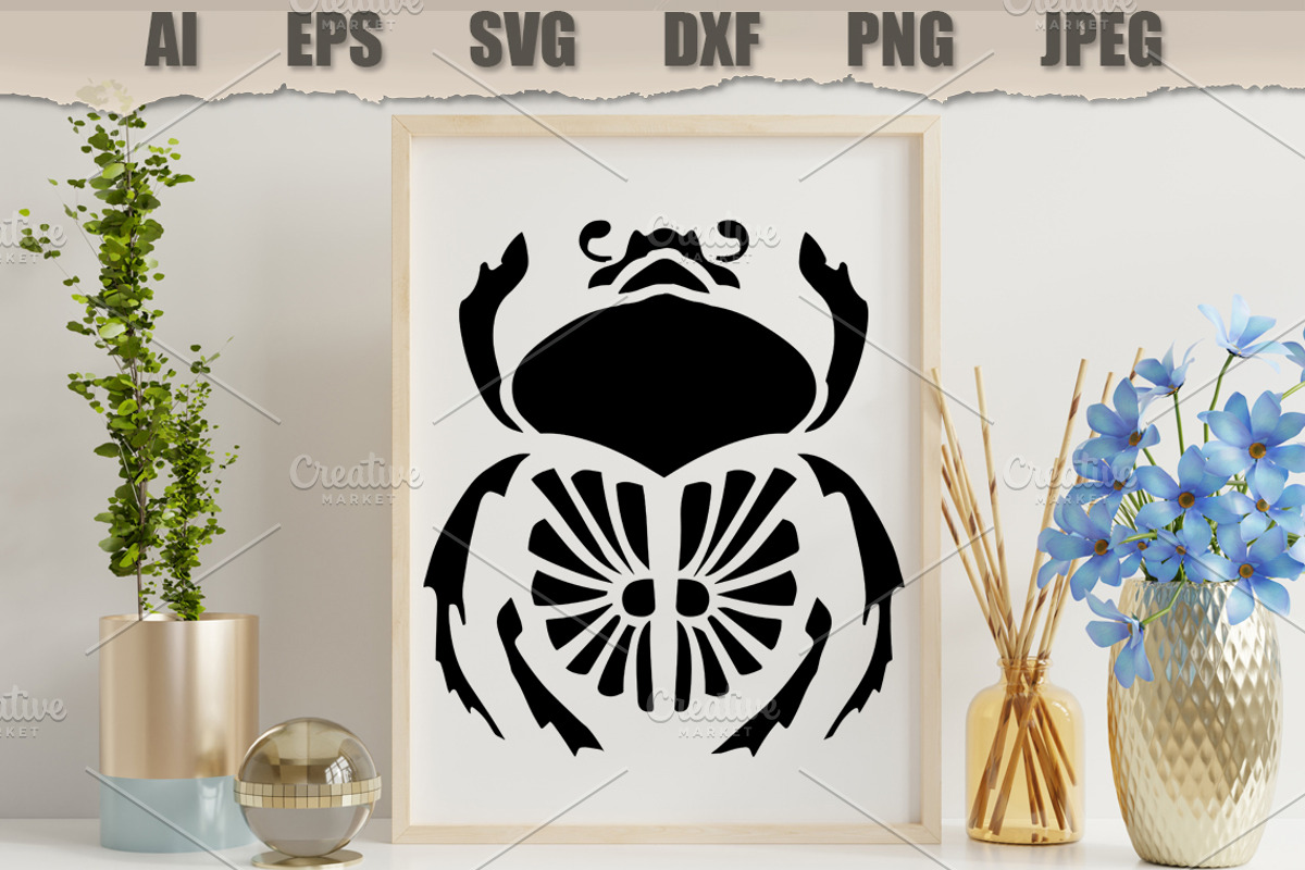 Stencil Beetle, a Decorative Illustration by MARYCRAFTIRIA (Photo 3 of 3)