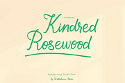 Kindred Rosewood Font, a Handwritten Font by Letterhanna Studio (Thumbnail 1 of 13)