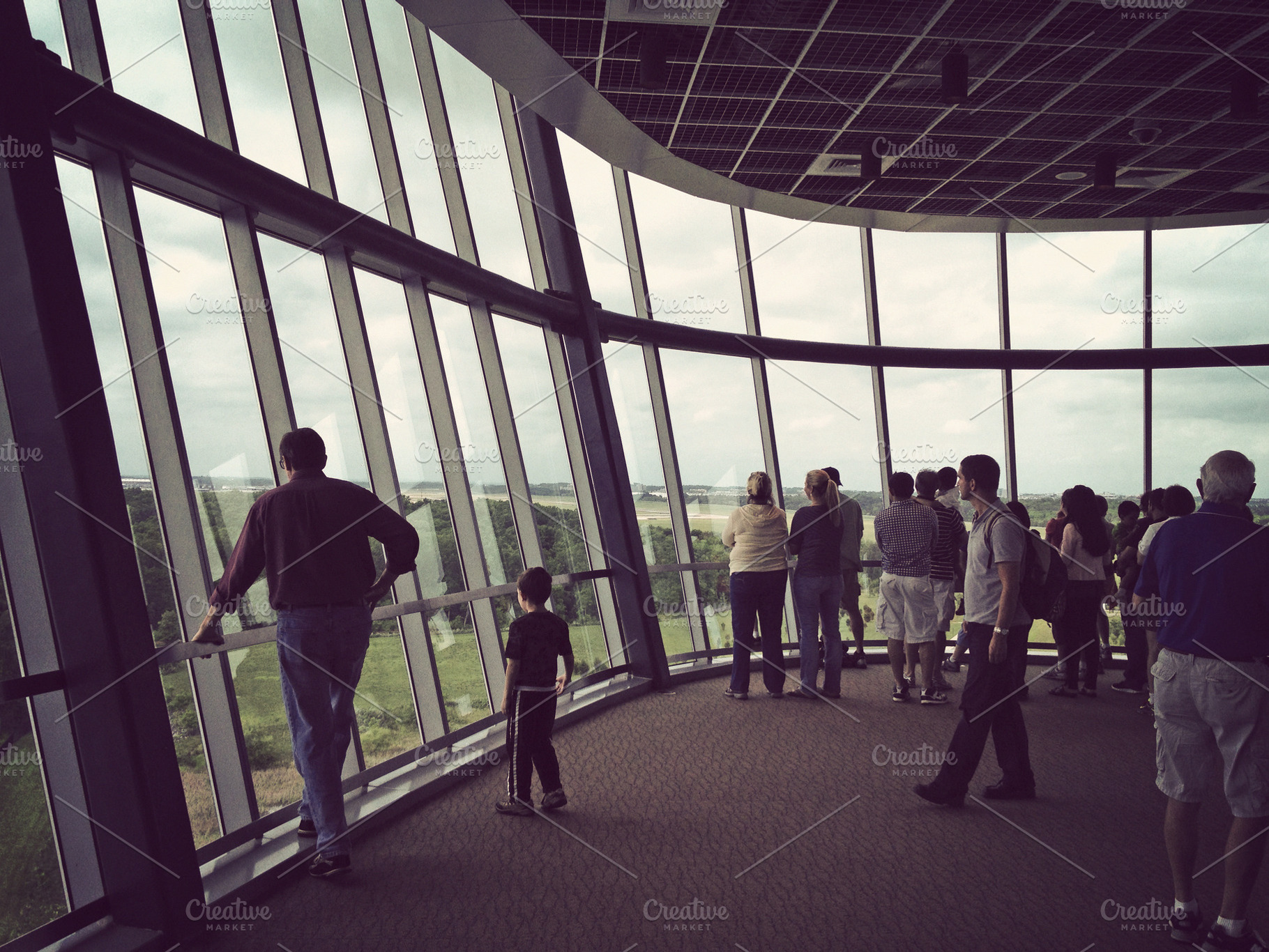 People On Observation Tower