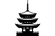 Pagoda Temple Silhouette, an Object Graphic by Creativeshirt (Thumbnail 9 of 20)