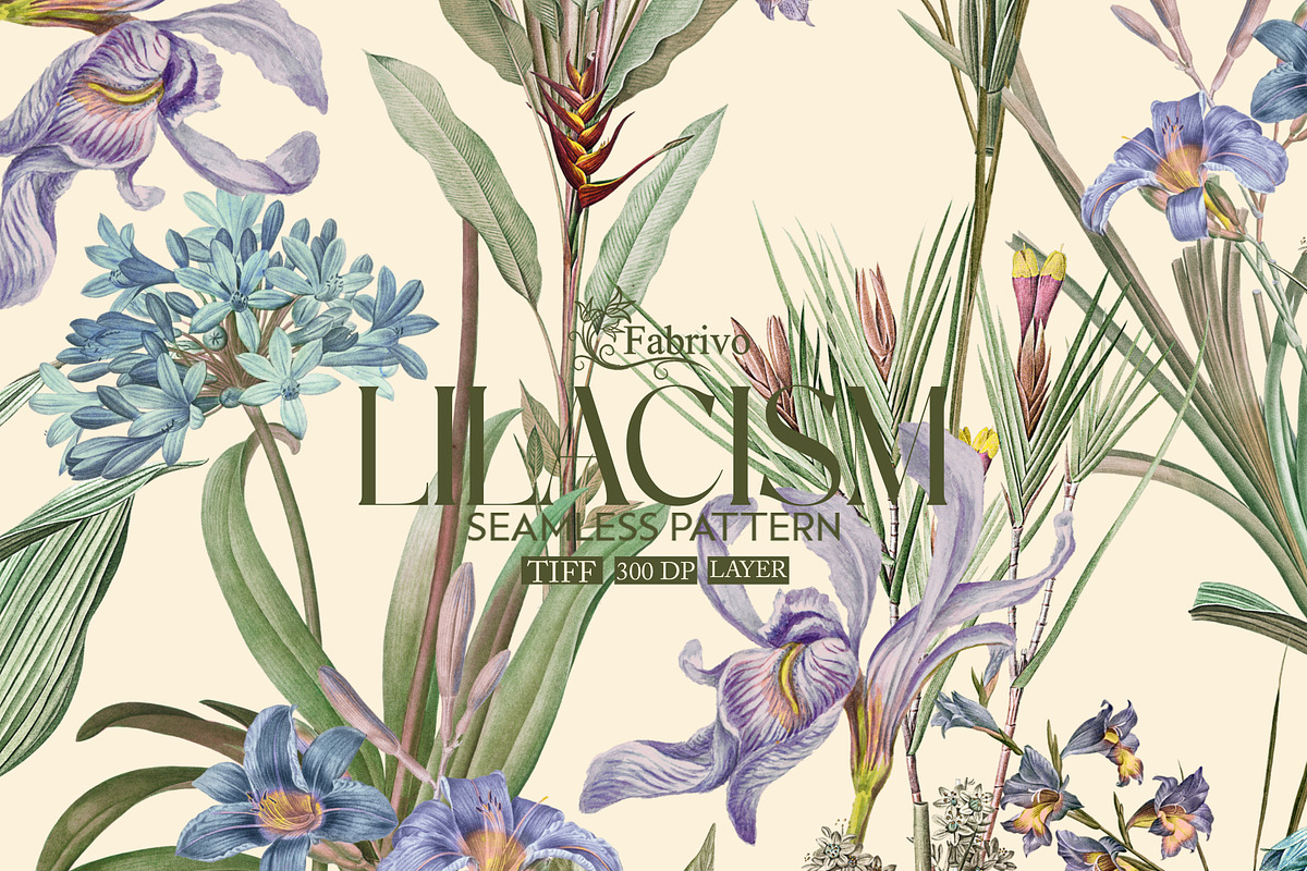Lilacism Floral Seamless pattern, a Pattern Graphic by Fabrivo (Photo 1 of 10)