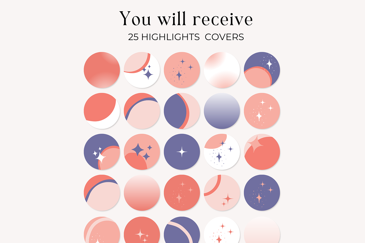 Instagram Highlights Icon Bold Canva, a Social Media Template by HerstedHertz (Photo 2 of 5)