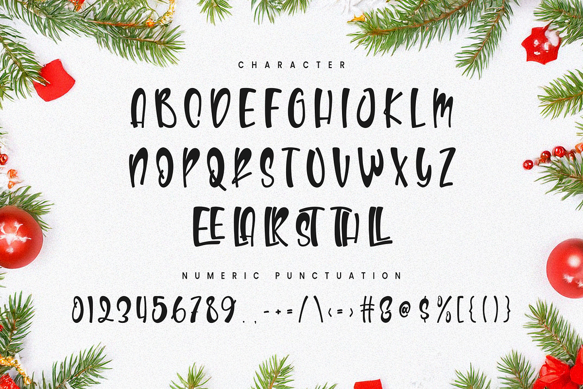 Ciannal Christmas Display Font, a Handwritten Font by Maulana Creative (Photo 7 of 7)