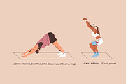 People in yoga poses, asanas set, a Sport Illustration by PaperTrident (Thumbnail 3 of 12)