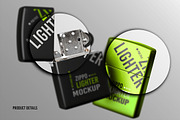 Zippo Lighter Mockup, a Product Mockup by Modaldesain (Thumbnail 3 of 4)