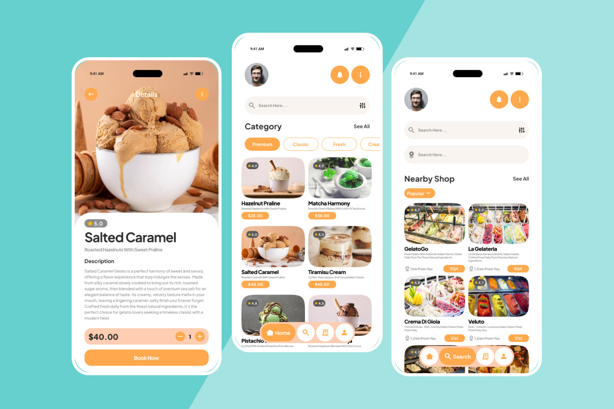 Gelateria - Gourmet Gelato Order App preview 4