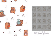 Capybara Halloween Patterns, a Pattern Graphic by Palau (Thumbnail 8 of 9)