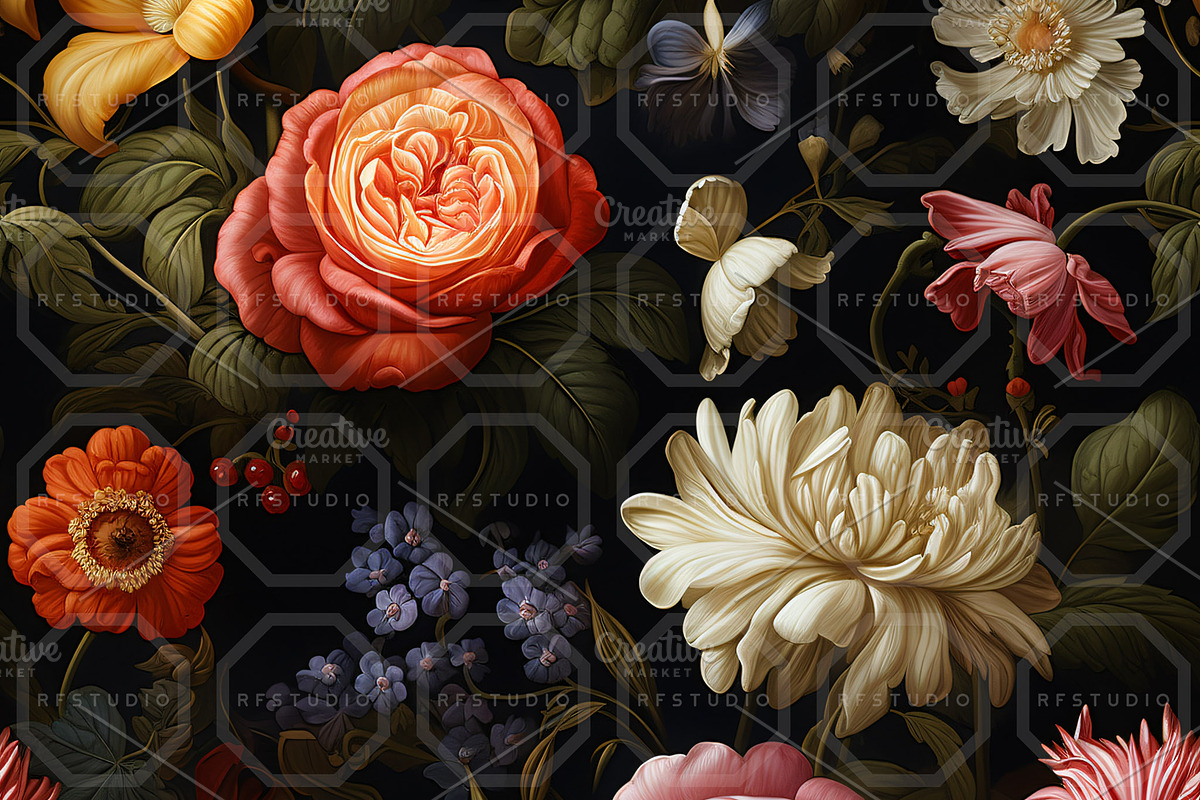 SPELLBOUND GARDEN. Seamless Pack, a Texture Illustration by RefinedFantasyStudio (Photo 2 of 9)