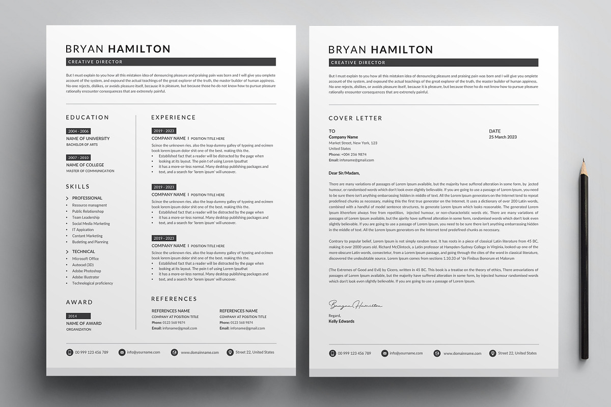Resume, a Resume Template by Creatune (Photo 2 of 3)